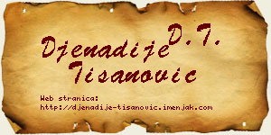 Đenadije Tišanović vizit kartica